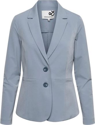&Co Woman Jassen, Dames, Blauw, XL, Leer, Phileine Travel Blazer