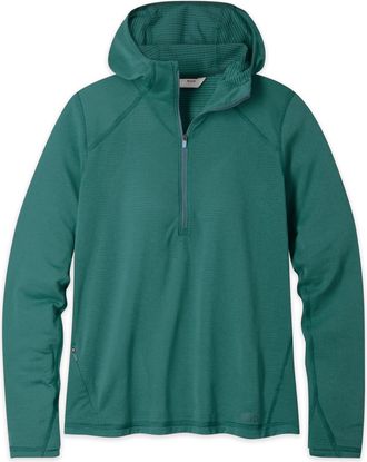 Stio | Womens Trax Power Grid Half Zip Hoodie, Size Extra Small in Boundless