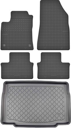 OEM Juego De Alfombrillas De Goma Para Renault Clio V Hatchback A Partir De Septiembre De 2019 + Alfombrilla Para El Maletero