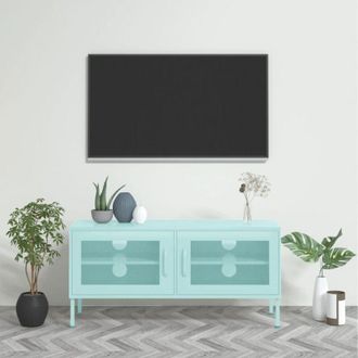 vidaXL Mobile TV Menta 105x35x50 cm in Acciaio vidaXL