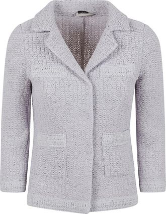 Charlott Grijze Jas voor Vrouwen Stijlvolle Pasvorm - Dames - Blazers - Grijs - XS - Jassen