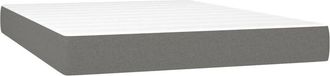 vidaXL Vidaxl - Colch&oacute;n De Muelles Ensacados Tela Gris Oscuro 140x190x20 Cm