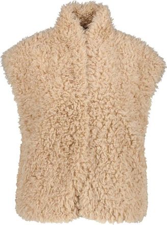 Rino&Pelle Freya Gilet - Dames - Bodywarmers - Beige - XS - Polyester - Jassen
