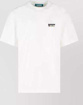 Barrow cotton t shirt short sleeves crew neck