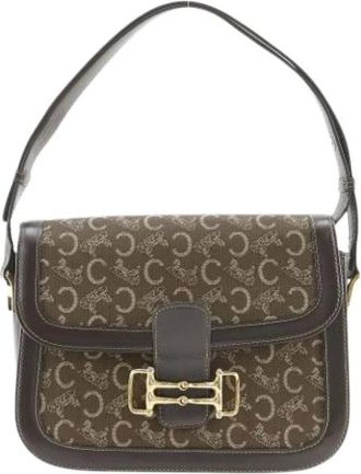 Celine Pre-owned Shoulder Bags, female, Brown, Size: ONE SIZE Pre-owned Vintage Shoulder Bag