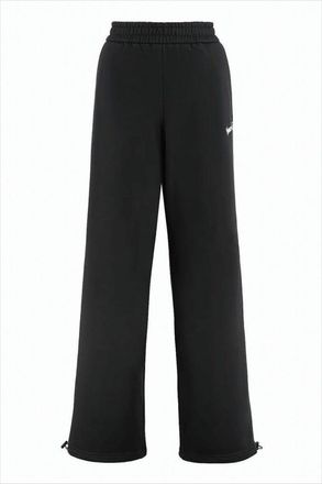 Versace Wide-Leg Jogger Pants With Adjustable Hem And Embroidered Branding