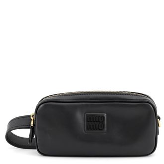 Miu Miu Black Leather Fanny Pack (Pre-Owned)