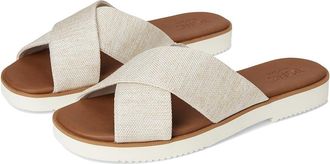 Toms Mae Crossover Womens Sandals Natural : 5.5 B - Medium, Leather