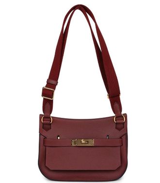 Herm&egrave;s Mini Jypsiere in Rouge H Evercolor Leather with Gold Hardware