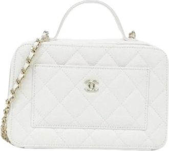 Chanel Pre-owned Mini Handbag - Dames - Vintage Mini Tas - Wit - ONE Size - Leer - Vintage