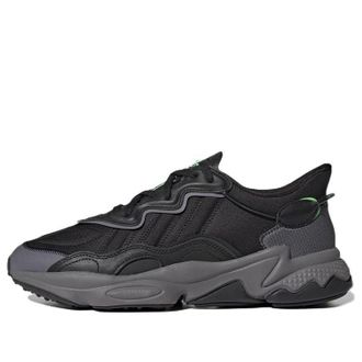 adidas Ozweego Black Charcoal Screaming Green HR1168
