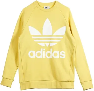 adidas Hoodies & sweatvesten, Dames, Beige, L, Katoen, Oversized Crewneck Sweatshirt