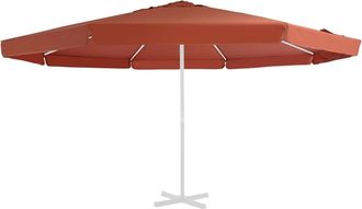 vidaXL Tela De Repuesto Para Sombrilla Terracota 500 Cm Vidaxl