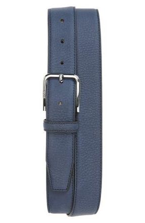 BOSS Madison Leather Belt in Navy at Nordstrom Rack, Size 44