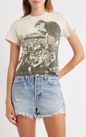 Daydreamer Sun Records Elvis in Concert Graphic T-Shirt in Dirty White at Nordstrom, Size X-Small