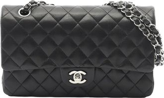 Chanel 2010-2011 Medium Classic Lambskin Double Flap shoulder bag - Nero