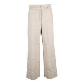 Marella Jeans a Gamba Larga - - Trousers - Donna - Beige - M