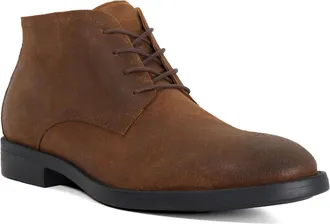 Dune London Mens Sainty - Casual Lace Up Boots - Brown Leather - Size UK 12