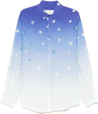 ERL Overhemd met sterrenprint - Blauw