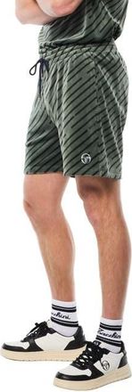 Sergio Tacchini Obliquo Velour Short in Agave Green at Nordstrom, Size Xxx-Large