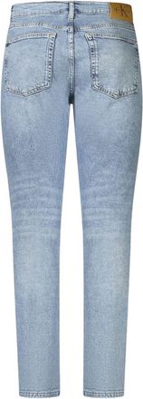 Calvin Klein Slim Taper Washed Cotton Jeans - Blue