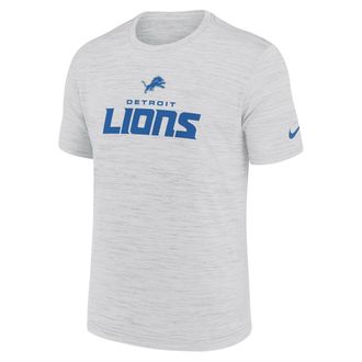 Nike Detroit Lions Velocity Nike Mens Dri-FIT NFL T-Shirt in White | NKPQ10A9J-X3B