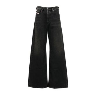 Diesel Jeans, Dames, Zwart, W29 L32, Katoen, 1996 D-Sire Relaxed Jeans