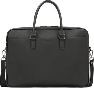 Kazar Zwarte leren heren aktetas - Heren - Laptoptassen - Zwart - ONE Size - Leer - Tassen