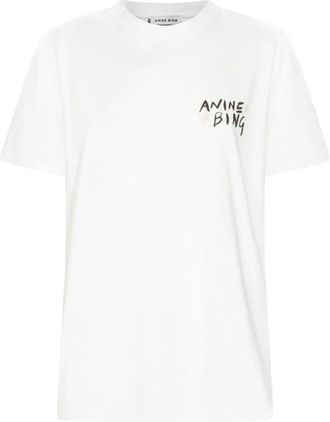 Anine Bing Walker Tee Empowerment Ivory