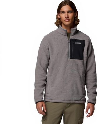 Columbia Jasper Ridge Pebbled Half Zip Fleece L Grey