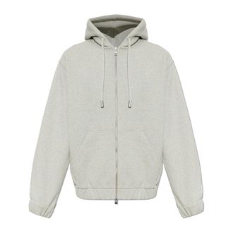 Ami Heritage Logo Full Zip Hoodie - Heren - Sweatshirts & Hoodies - Grijs - Maat: L Katoen