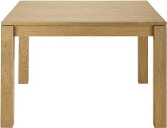 Maisons du monde Mesa de comedor cuadrada extensible de 4 a 8 personas de roble L.120/180