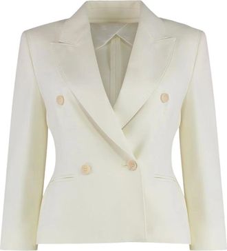 Max Mara Dorico Double-breasted Blazer - female - Max Mara - Blazers - White - S - Jackets