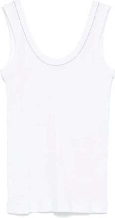 Brunello Cucinelli Canotta a coste - Bianco