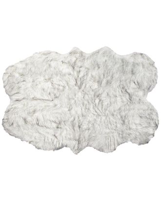 Luxe Faux Fur Gordon Machine Washable Quattro Faux Fur Rug