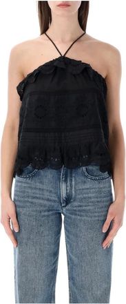 Isabel Marant Dames, Tops, Zwart, Maat: XS Katoen