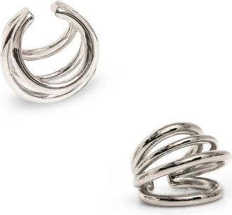 Panconesi Orbit Helix Ear Cuff Set - Dames - Oorbellen - Grijs - ONE Size - Accessoires