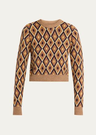 Mother The Diamond Wool Crop Sweater