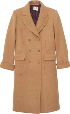 Ines De La Fressange Scarlett Coat - Dames - Mantel - Bruin - S - Wol - Jassen