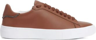 Fabiana Filippi leather lace-up sneakers - Brown