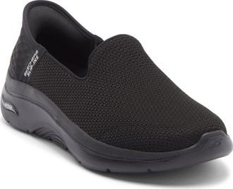 Skechers Slip-Ins Go Walk Arch Fit Sneaker in Black at Nordstrom Rack, Size 6.5
