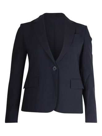 Theory Wollen blazer met enkele rij knopen - Blauw