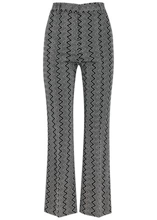 Missoni Zigzag Metallic-weave Trousers - Black - IT38 (UK6 /xs)