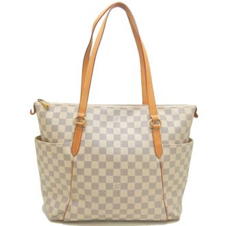 Louis Vuitton Azur White Damier Azur Tote Bag (Pre-Owned)