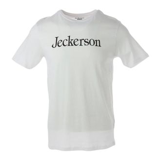 Jeckerson White Print T-Shirt Short Sleeves