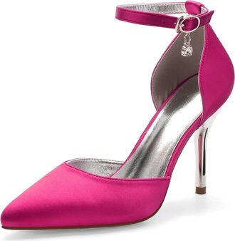 Miyoopark Womens Wedding Dress Shoes Stiletto High Heel Occasions Pumps M522 Rose UK 5.5