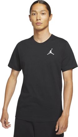 Nike Jordan Air Jordan Jumpman Logo Embroidered Sports Round Neck Short Sleeve Black DC7486-010