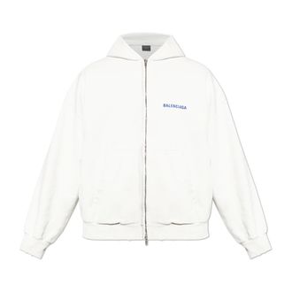 Balenciaga Zip-throughs, male, Gray, Size: M Hoodie