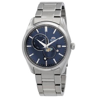 Orient Sun and Moon Blue Dial Mens Watch RA-AK0308L10B