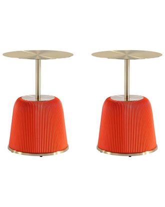 Manhattan Comfort Modern Anderson 1 Upholstered End Table